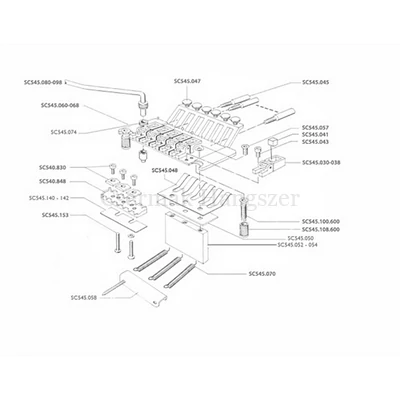 Floyd Rose alkatrész Schaller nyereg rögzítő csavar