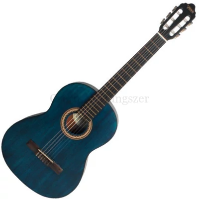 Klasszikus gitár Valencia 4 /4 áttetsző kék