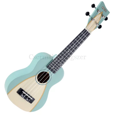 Ukulele szoprán Gewa zöld sárga
