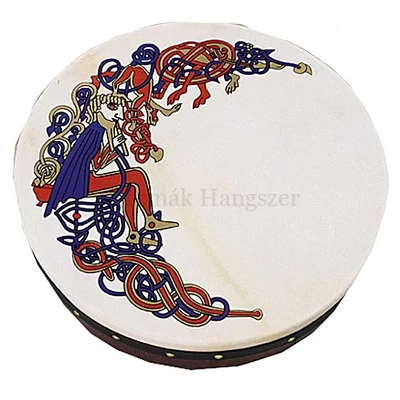 Bodhran, Waltons 18 Whistler Celtic Design 46x10 cm.