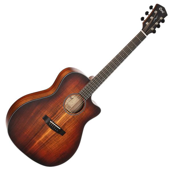 Cort el.akusztikus gitár, All solid, blackwood, világos burst