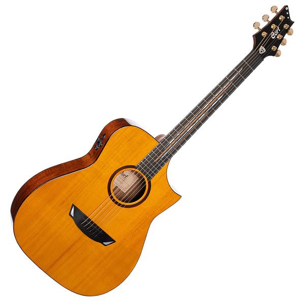 Cort elektro-akusztikus gitár, Frank Gambale Signature, keménytokkal
