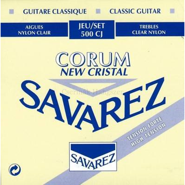 Klasszikus gitárhúrkészlet high tension Savarez Cristal Corum