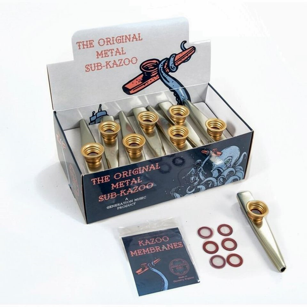 Kazoo tartós, fémházas, aranyszínű 