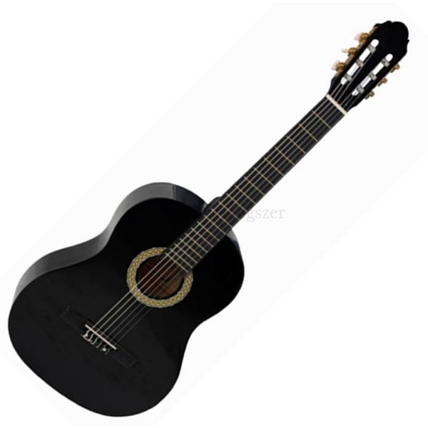 Klasszikus gitár 4/4 Toledo Primera Student, fekete + huzat
