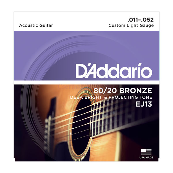 Akusztikus gitárhúrkészlet D'addario 11-52