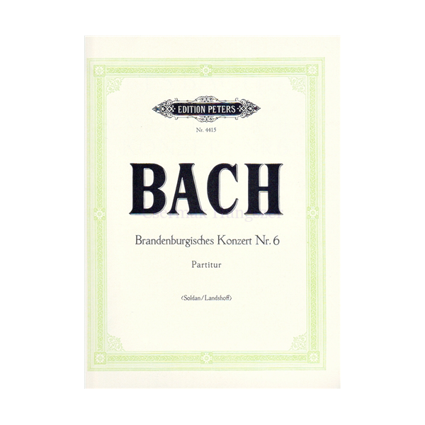 BRANDENBURGISCHES KONZERT NR.6.BWV1051.PARTITUR
