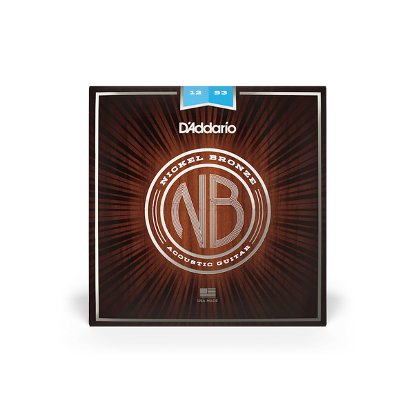Akusztikus gitárhúrkészlet D'addario Nickel Bronze 12-53