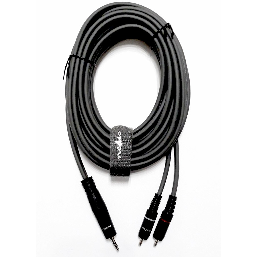 Jelkábel Y 3.6 jack 2xRCA apa