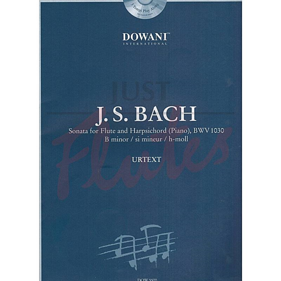 Bach, Sonata for Flute and Harpsichord, BWV 1030 B minor/si mineur / hmoll + CD