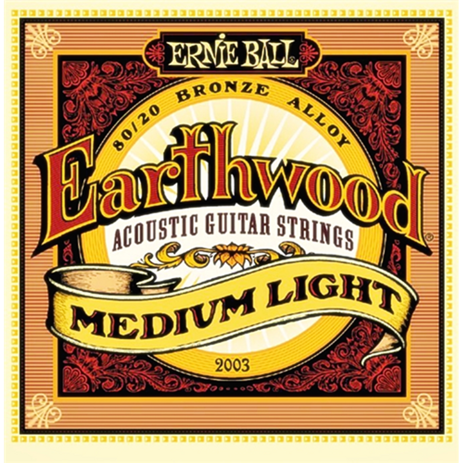Akusztikus gitárhúrkészlet Ernie Ball médium Light 12-54