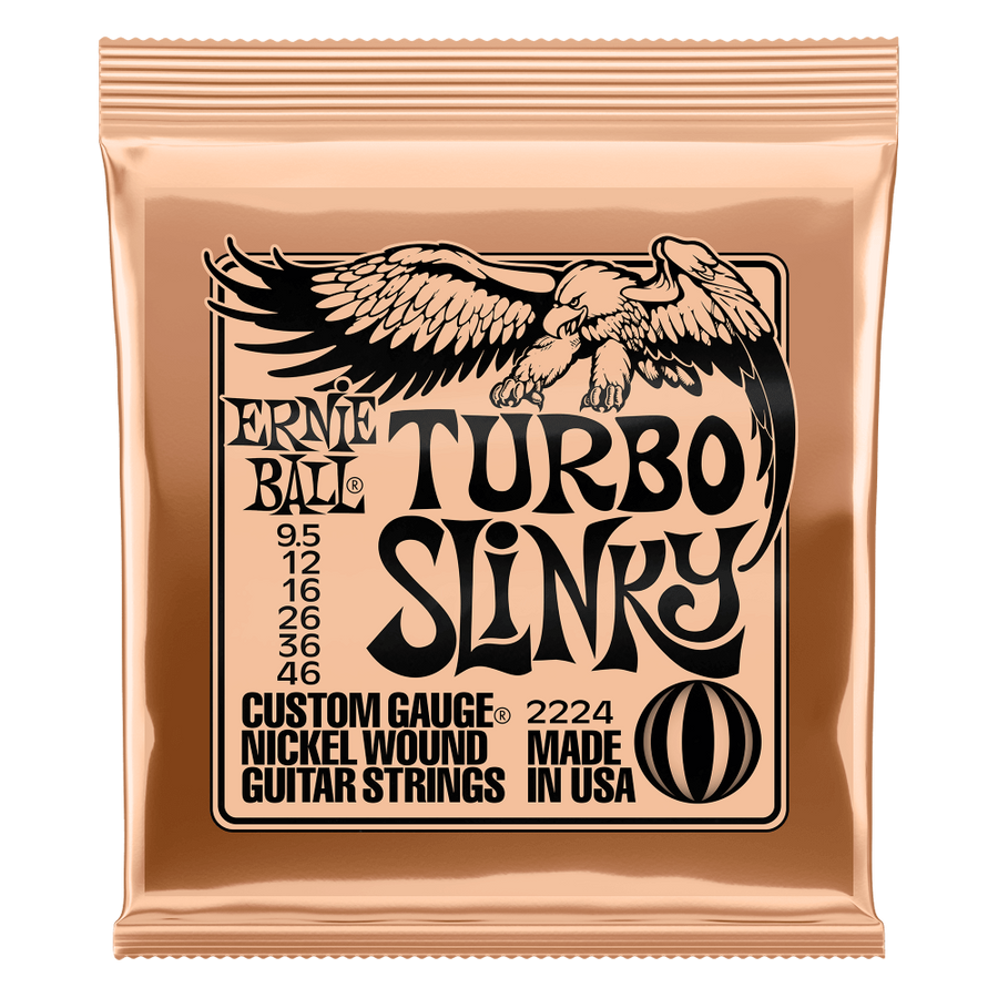 Elektromosgitár húrkészlet, Ernie Ball nickel wound turbo slinky 9.5-46