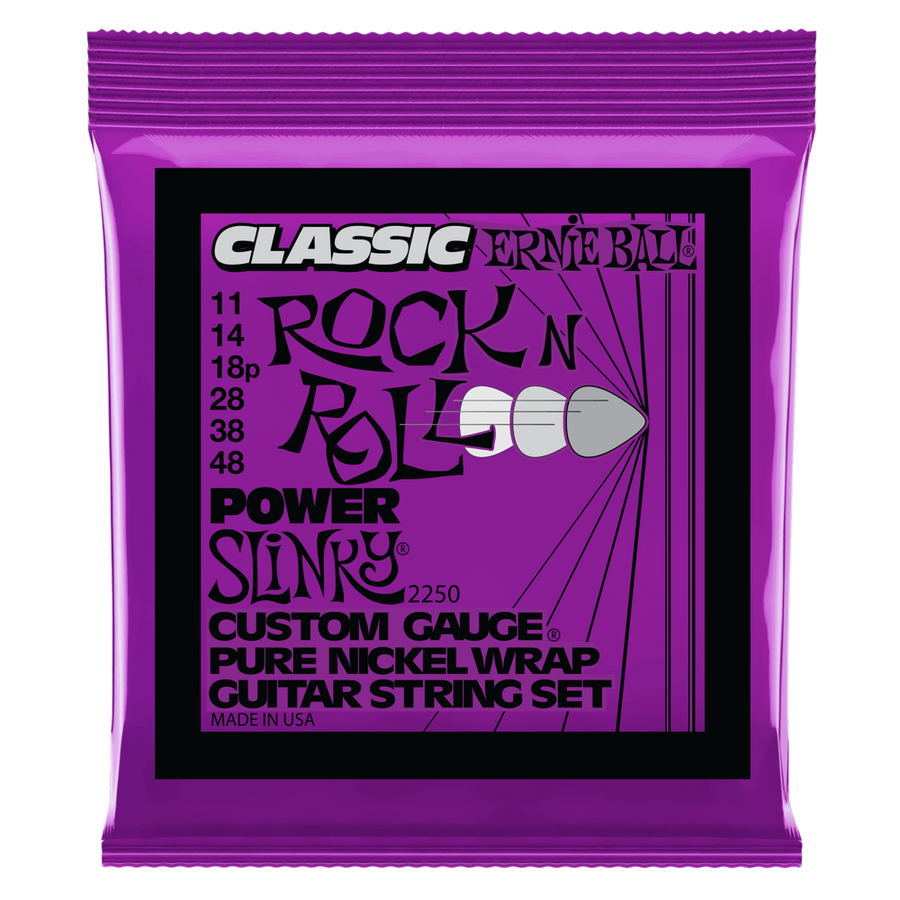 Elektromos gitárhúrkészlet Ernie Ball Nikkel Power Slinky 11-48