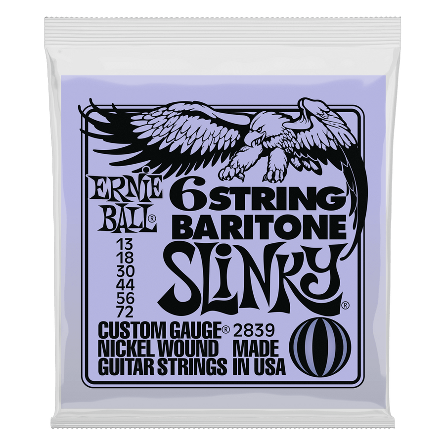Bariton gitár húrkészlet Ernie Ball nickel wound slinky 13-72