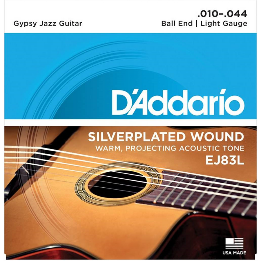 Akusztikus készlet D'Addario Gypsy Jazz Ball End Light 10-44