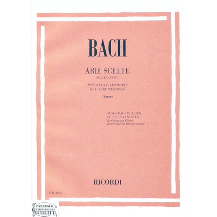 ARIE SCELTE VOL.1. 12 AIRE PER SOPRANO  PER CANTO E PIANOFORTE