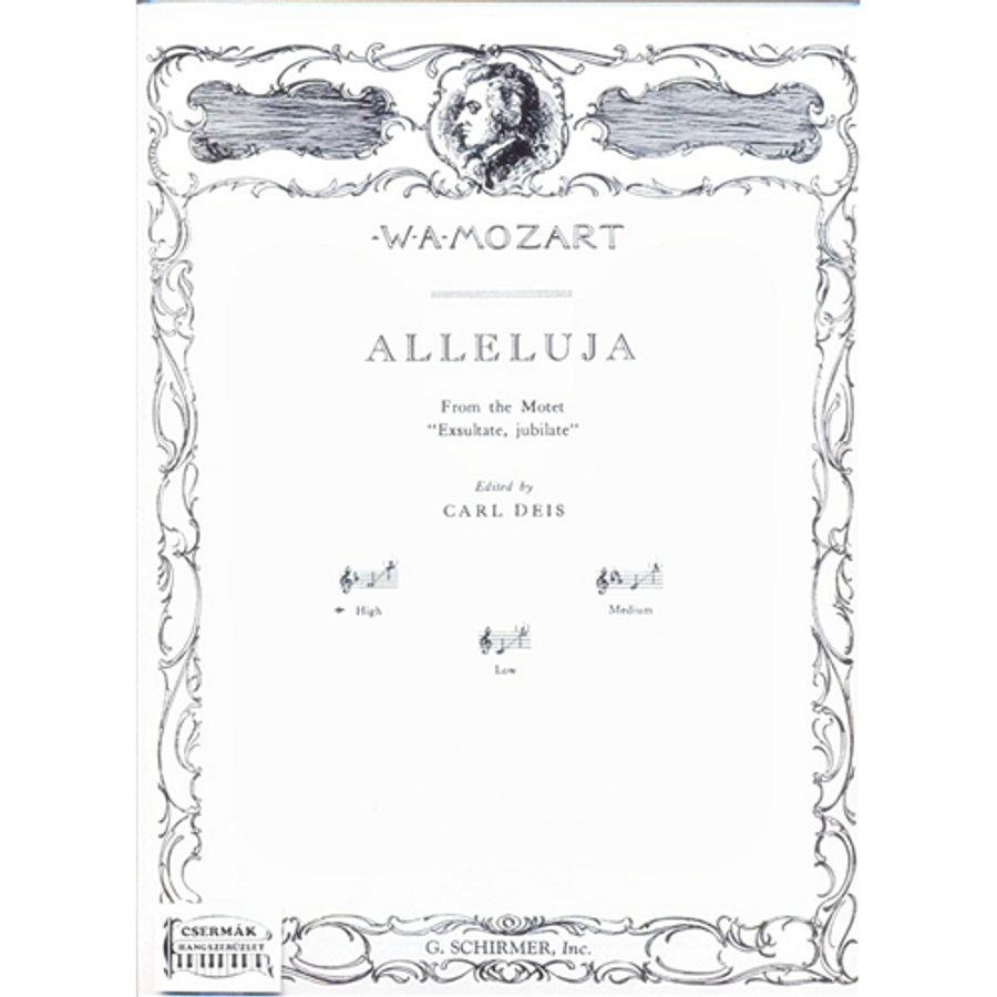 ALLELUJA FROM THE MOTET "EXSULTATE,JUBILATE"