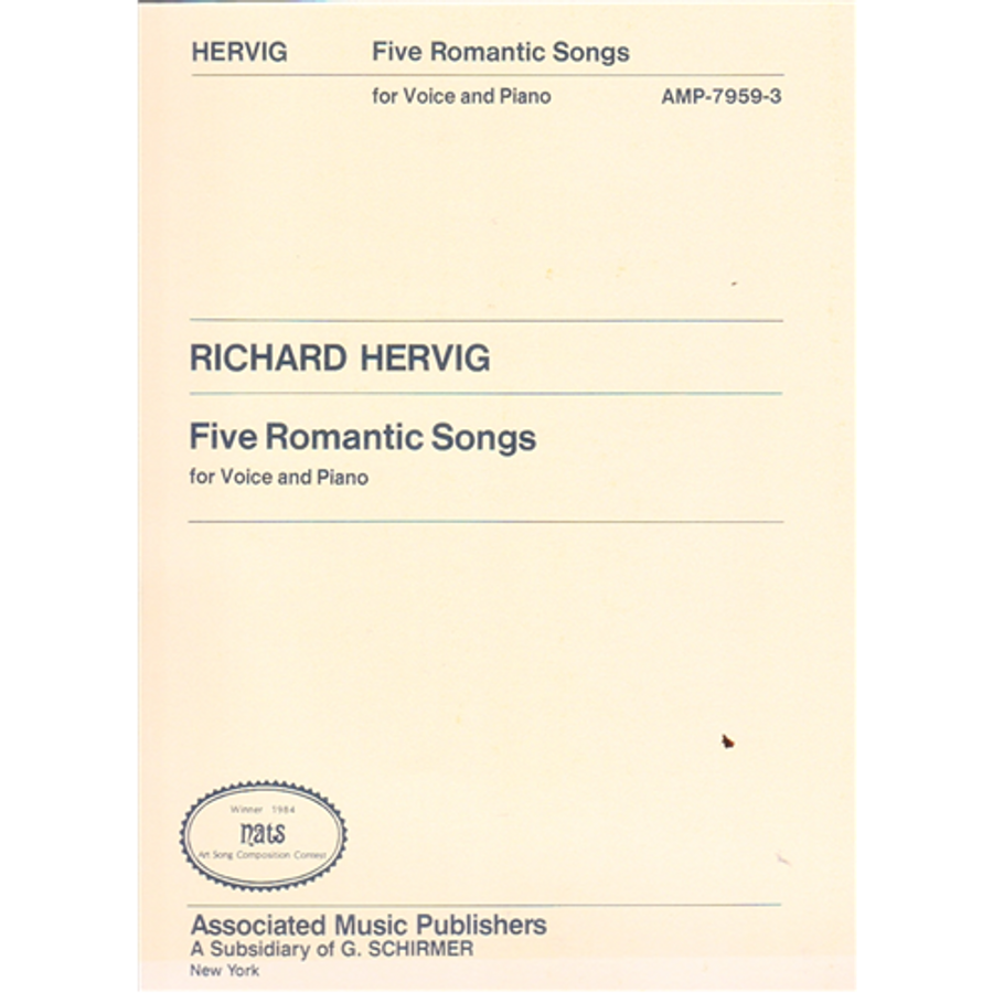 FIVE ROMANTIC SONGS  FOR VOICE ANDPIANO