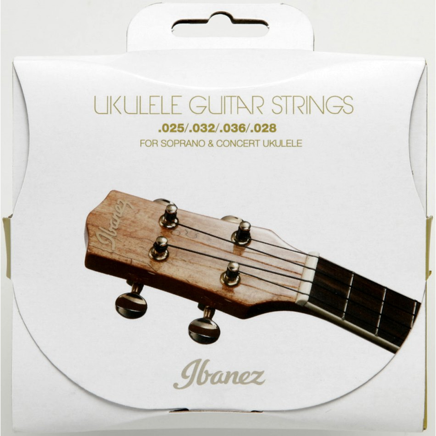 Ukulele húrkészlet szoprán Ibanez Black nylon 025-028