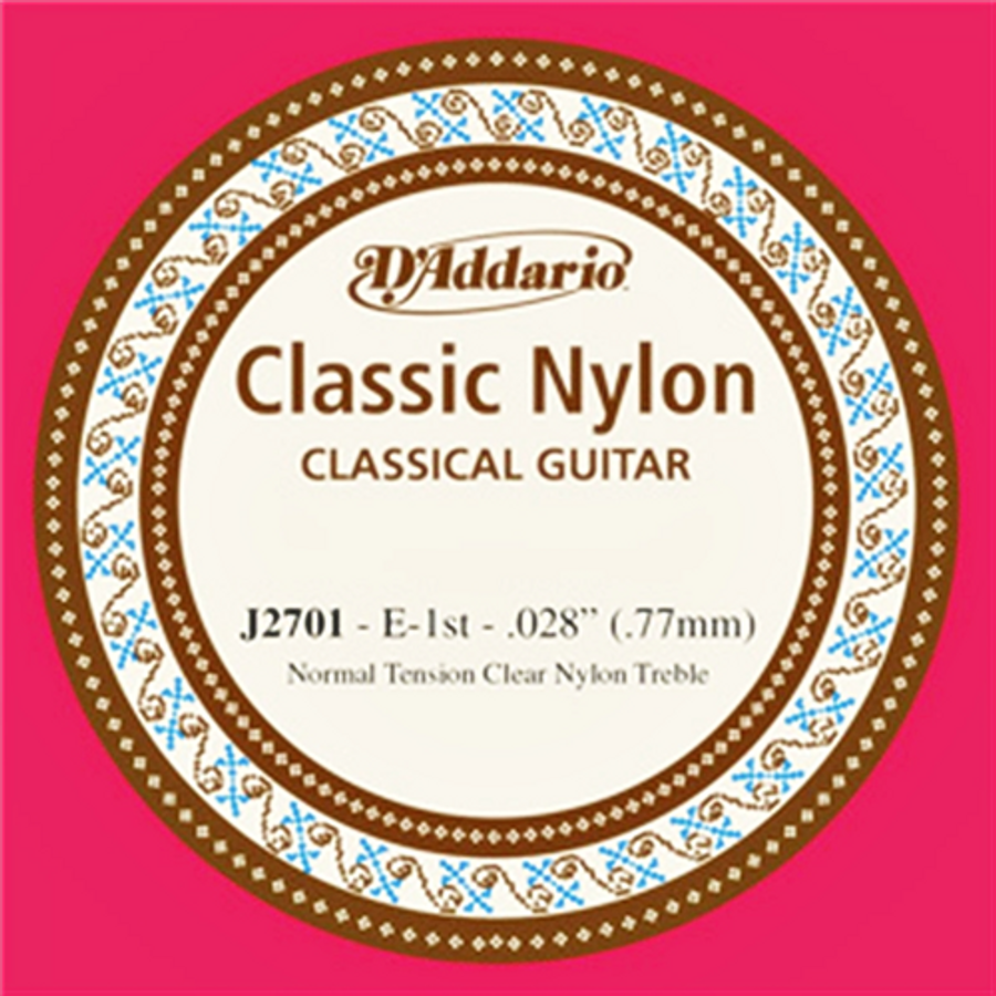 Klasszikusgitár húr darab D'Addario  E1 nylon J2701  