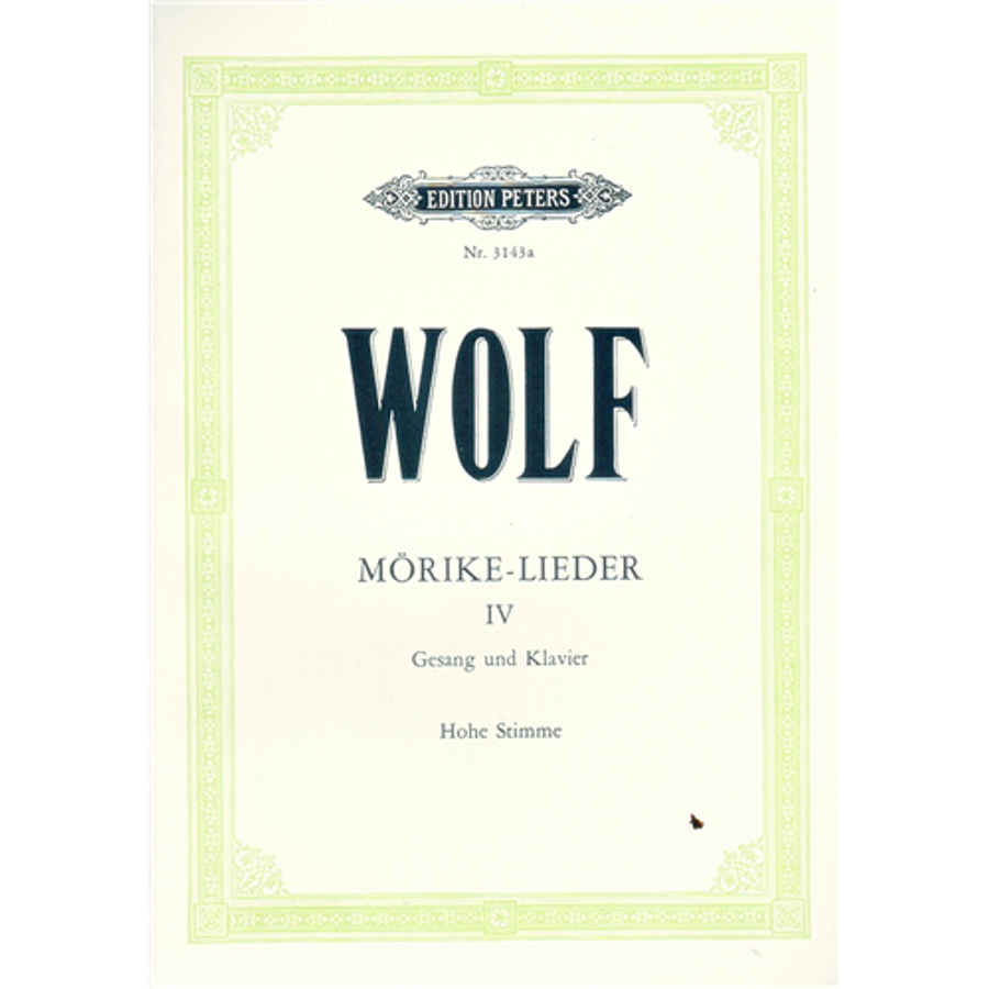 MÖRIKE-LIEDER IV. HOHE STIMME.GESANG UND KLAVIER