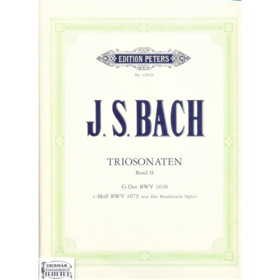 TRIOSONATEN (BAND II) G-DUR BWV 1038,C-MOLL BWV 1079
