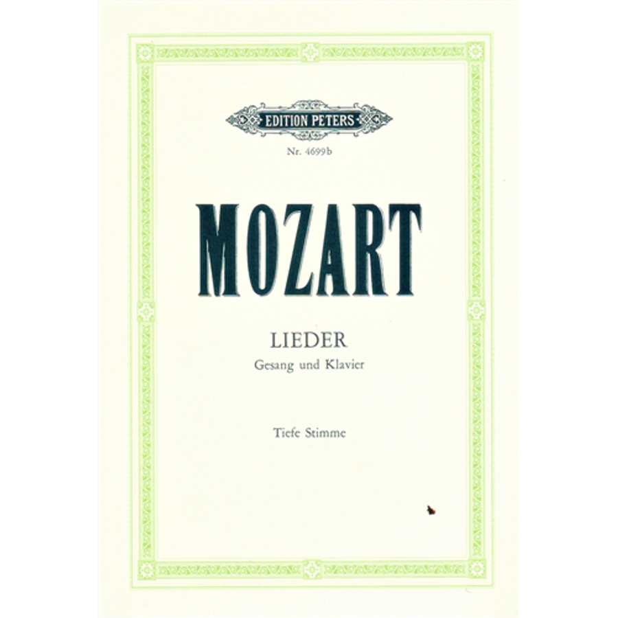 LIEDER. GESANG UND KLAVIER TIEFE STIMME