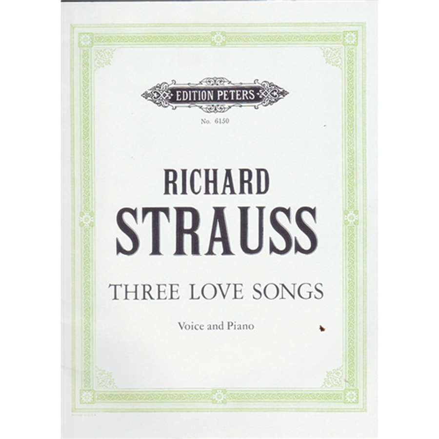 THREE LOVE SONGS. VOICE AND PIANO