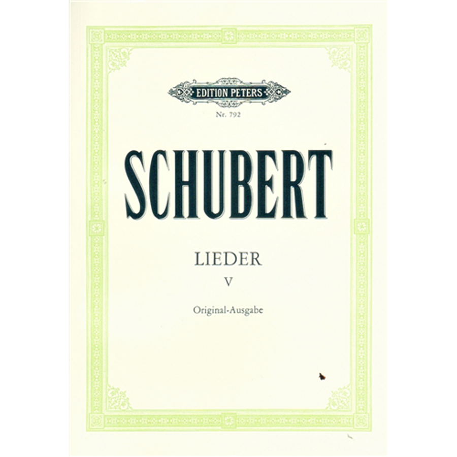 LIEDER V. GESANG UND KLAVIER