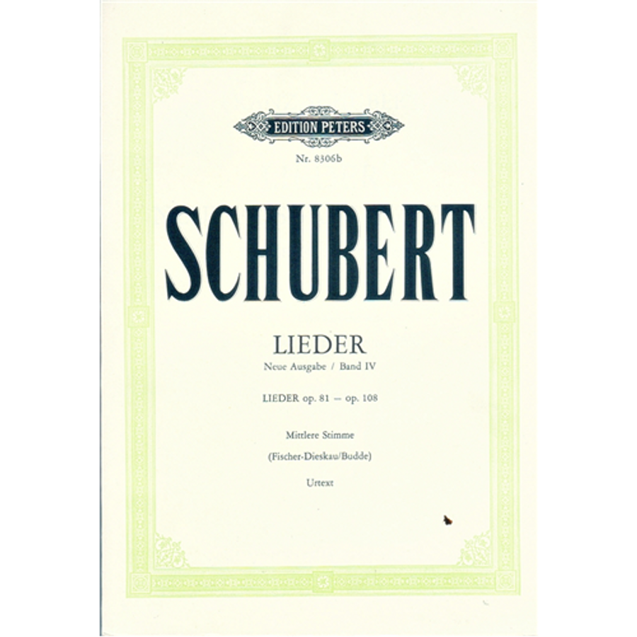 LIEDER OP.81-OP.108.GESANG UND KLAVIER. MITTLERE STIMME