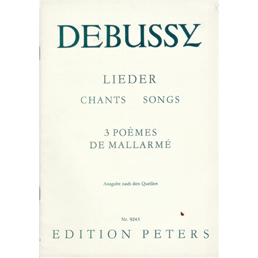 LIEDER-3 POÉMES DE MALLARMÉ /A/EP 9243