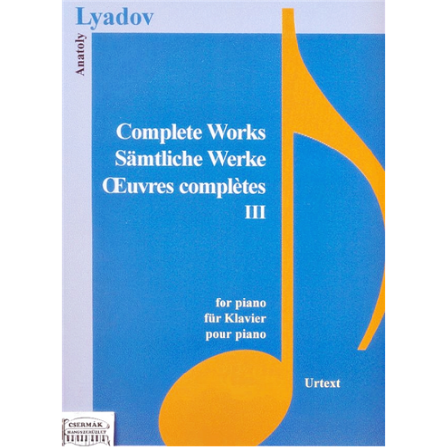 COMPLETE WORKS III.  FOR PIANO