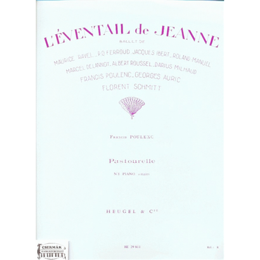 L'EVENTAIL DE JEANNE   POUR PIANOPASTOURELLE NR.8.