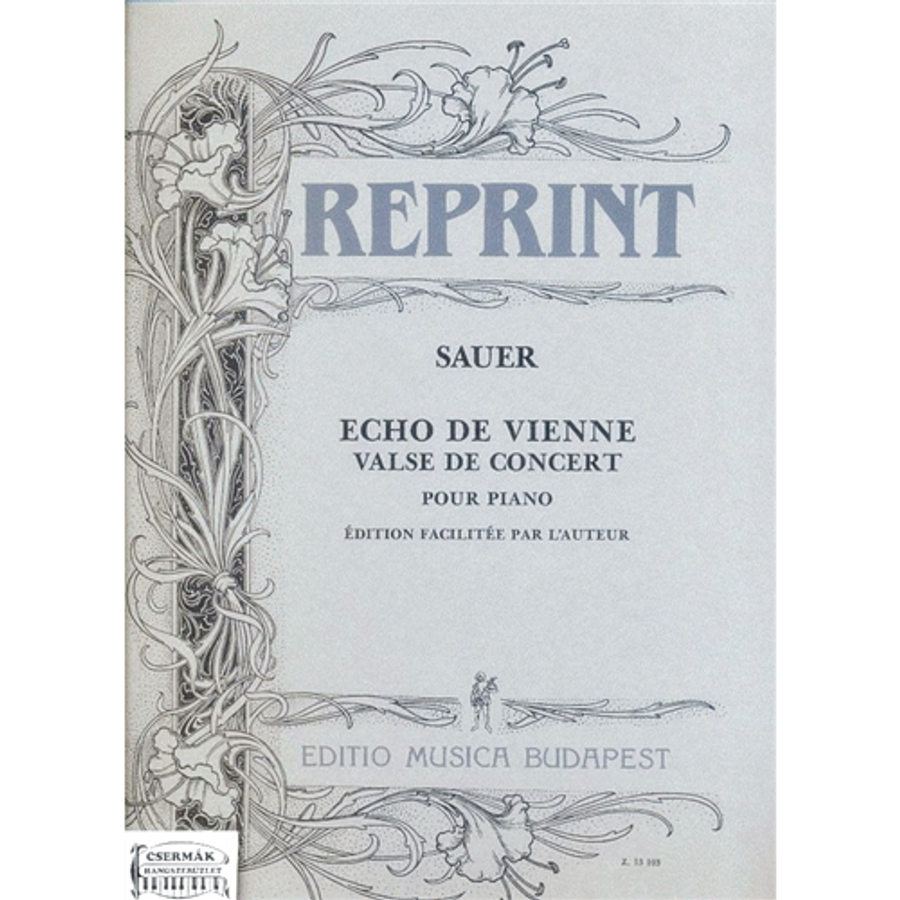 ECHO DE VIENNE. VALSE DE CONCERTPOUR PIANO