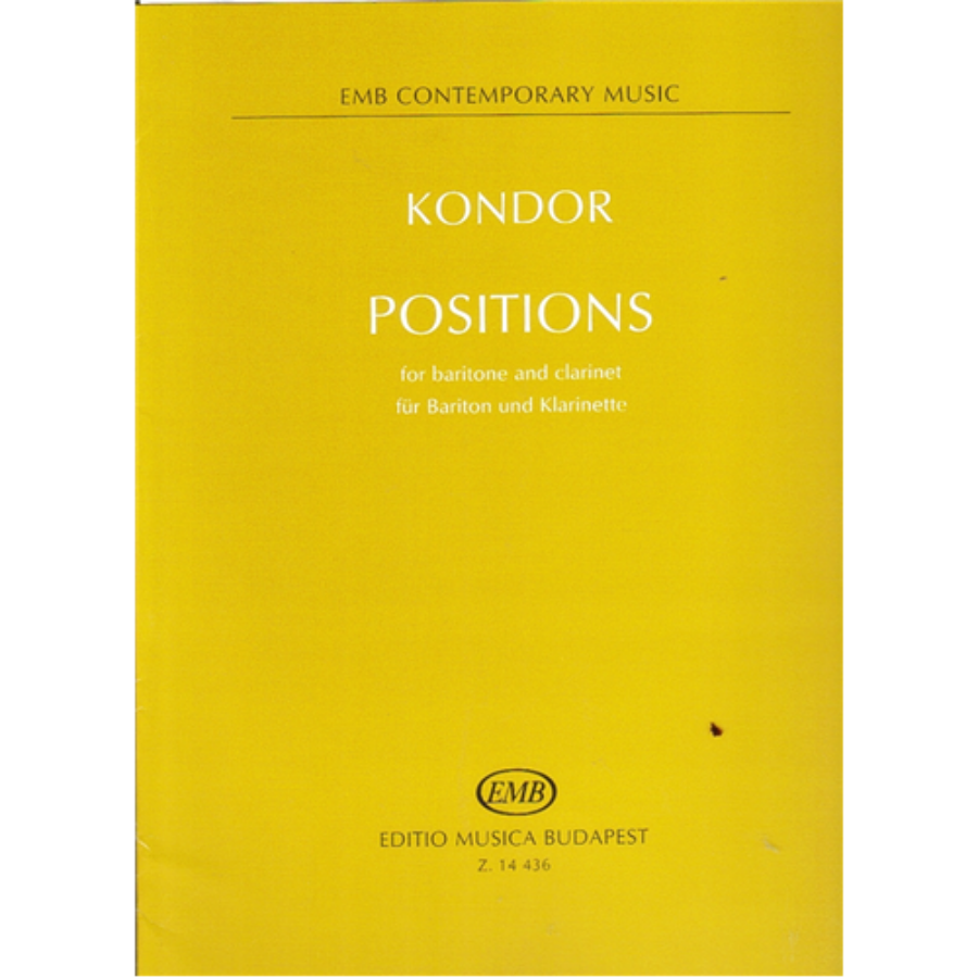 POSITIONS FOR BARITONE AND CLARINET
