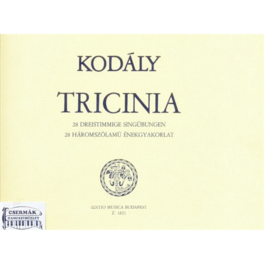 TRICINIA, 28 HÁROMSZÓLAMÚ ÉNEKGYAKORLAT
