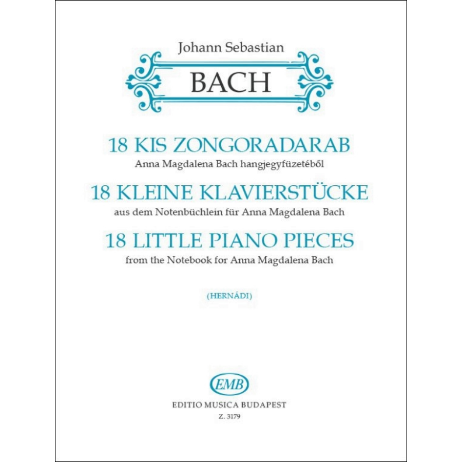 Bach, Johann Sebastian,18 kis zongoradarab