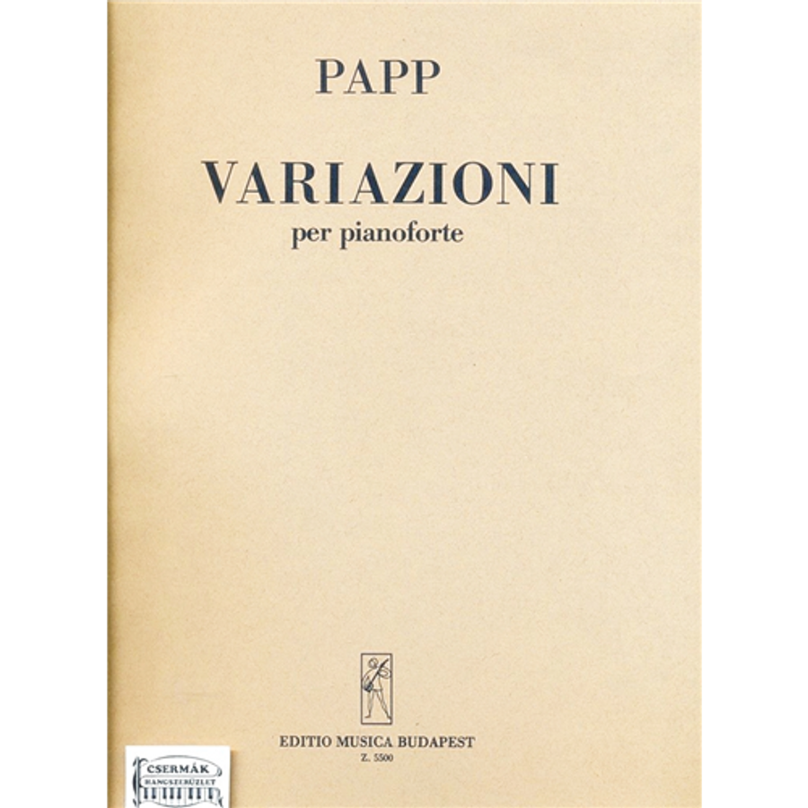 VARIAZIONI  PER PIANOFORTE