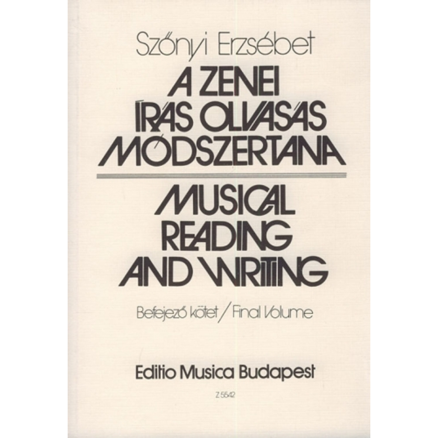 Szőnyi, A zenei írás-olvasás módszertana