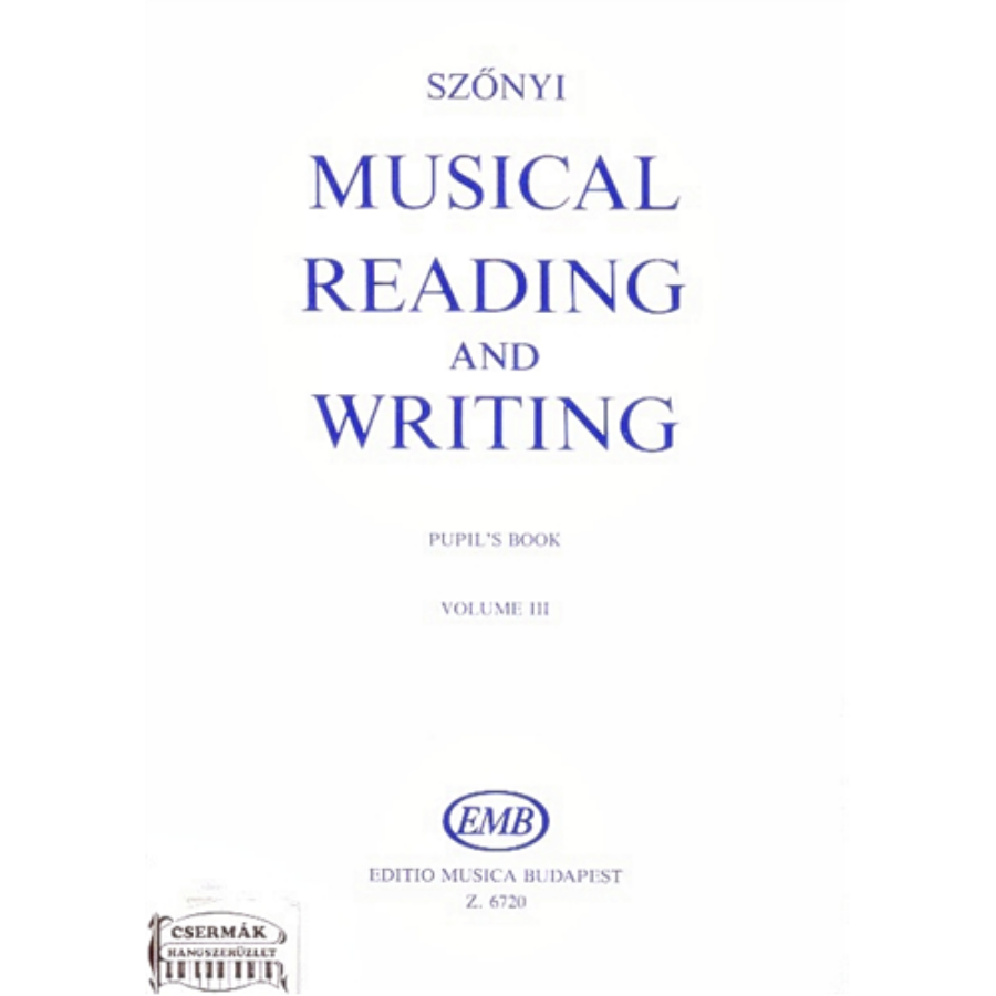 MUSICAL READING AND WRITING VOL.III.