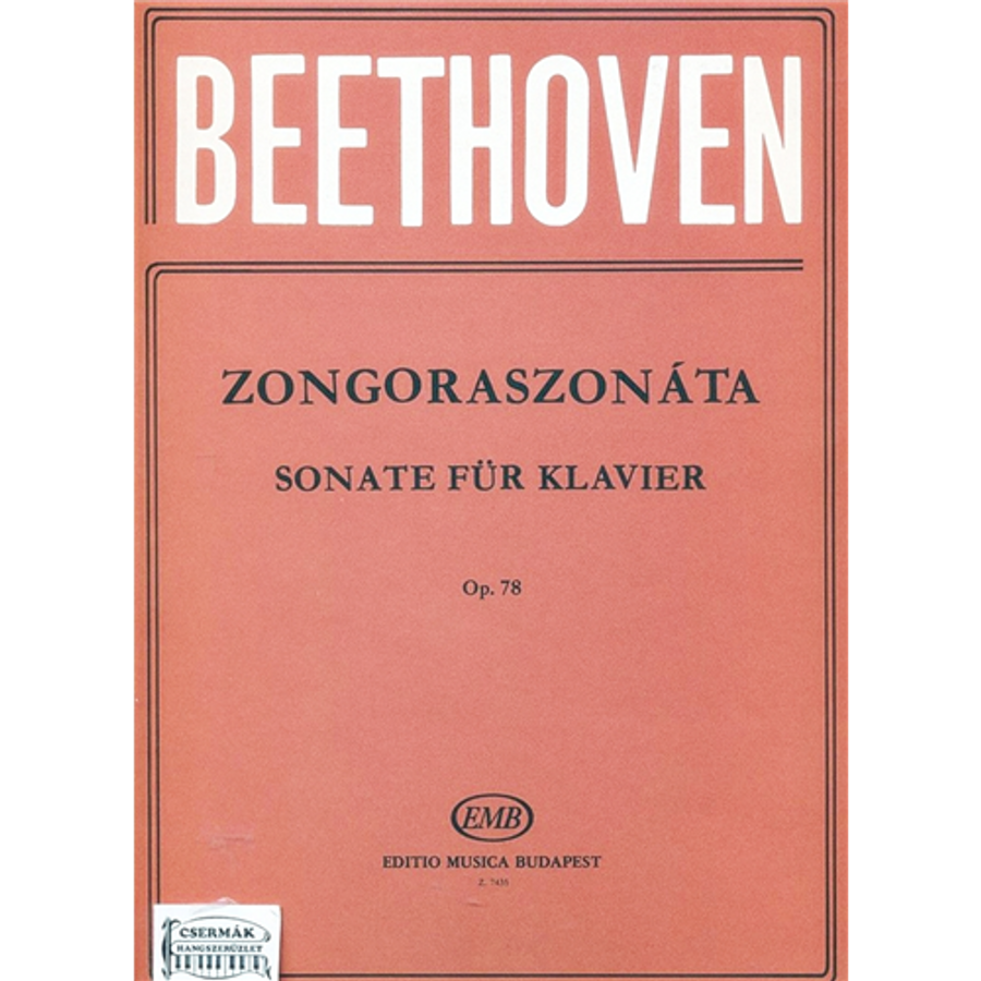 SZONÁTA F-DÚR OP.78.ZONGORÁRA
