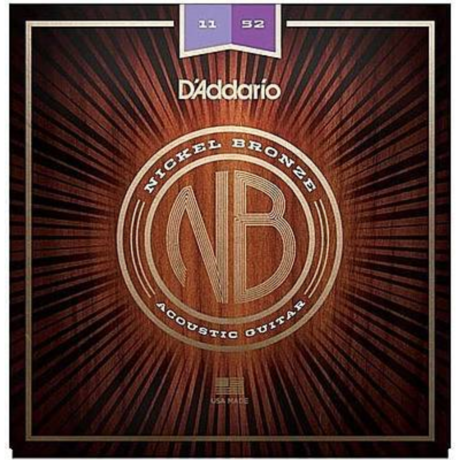 Akusztikus gitárhúrkészlet D'addario Nickel Bronze 11-52
