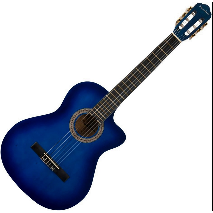 Klasszikus gitár 4/4 Pasadena kék, cutaway
