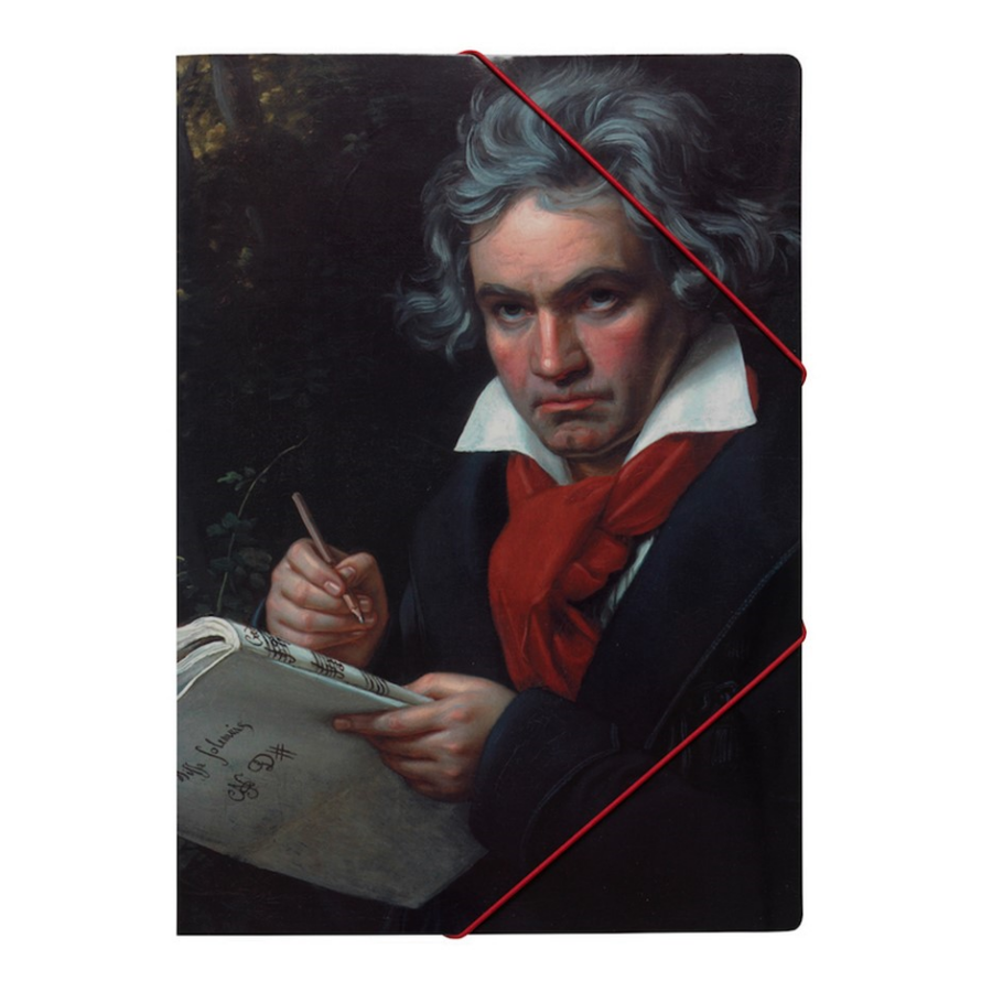 Mappa gumis, Beethoven portréval A/4 