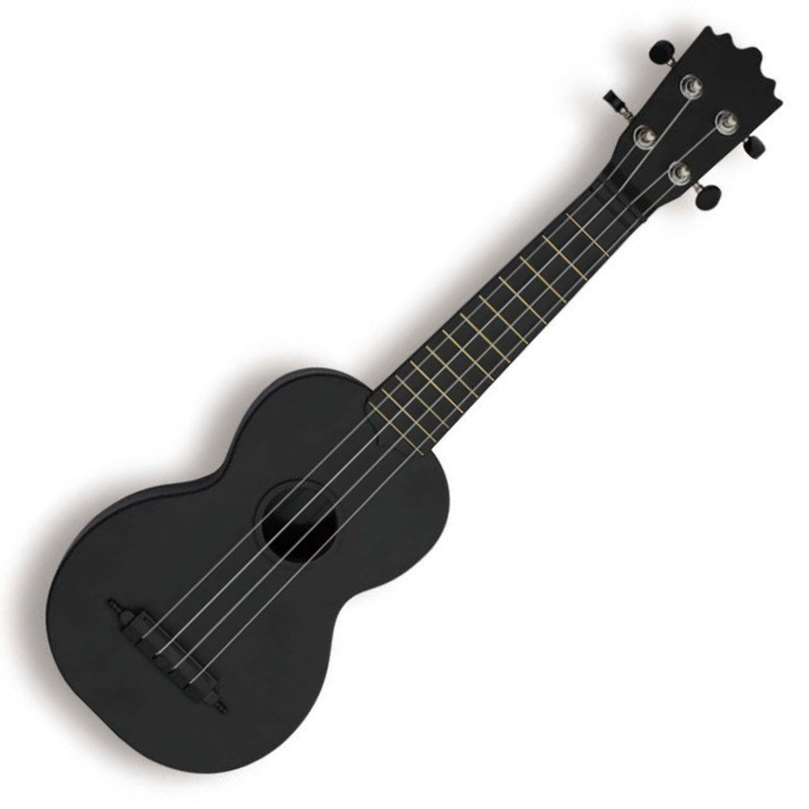 Ukulele szoprán, matt, fekete